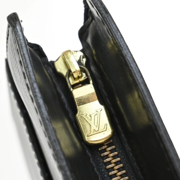 LOUIS VUITTON LV Pochette Homme Clutch Hand Bag Epi Leather Black M52522 02EE938 - Picture 8 of 15